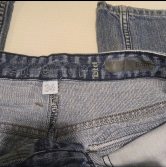 Vintage Silver Tab Levi's Sz 36 Knee patch y2k - Picture 8 of 14